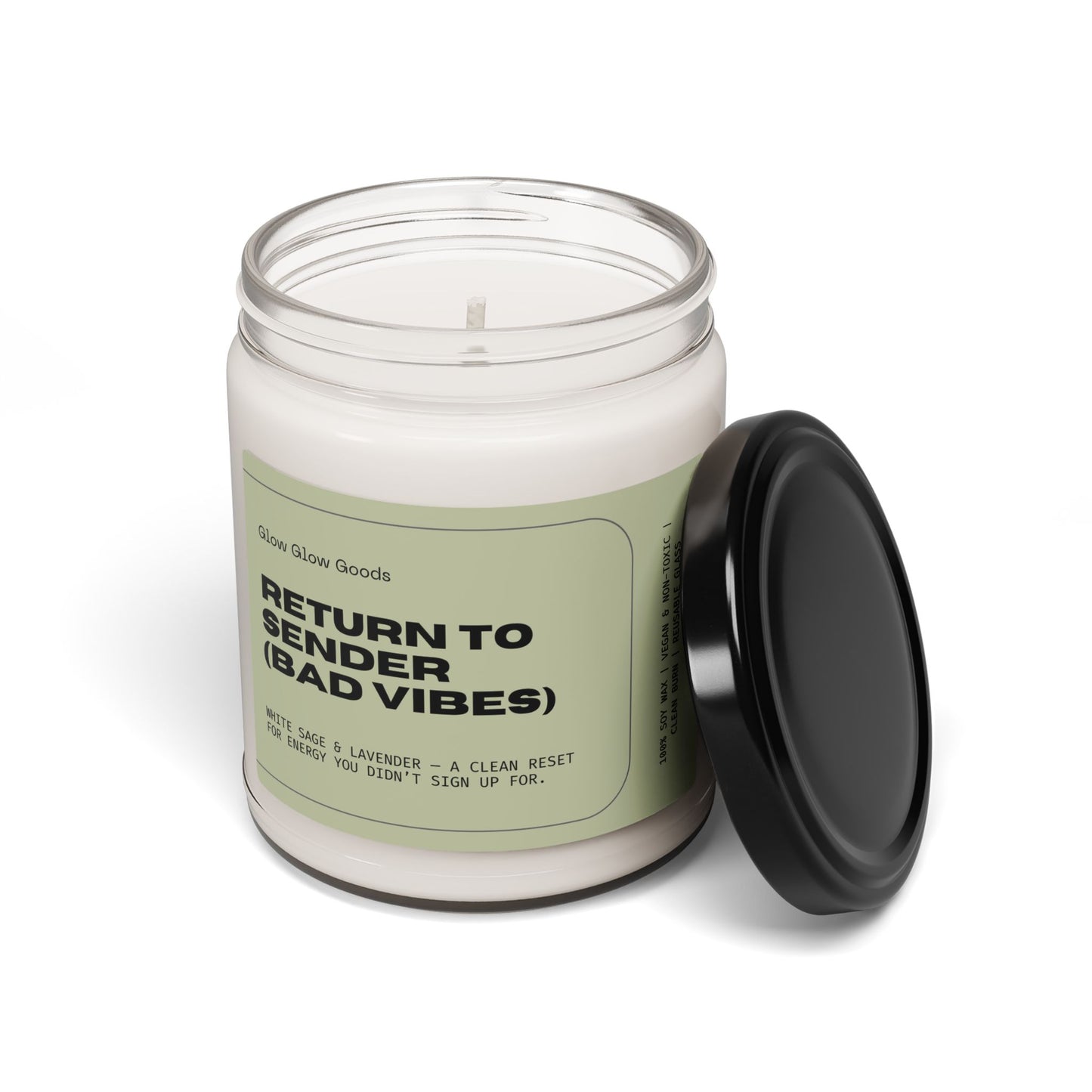 Return to Sender (Bad Vibes) Candle | White Sage & Lavender