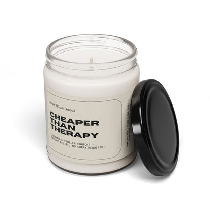 Cheaper Than Therapy Candle | Cinnamon & Vanilla