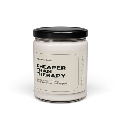 Cheaper Than Therapy Candle | Cinnamon & Vanilla