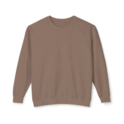 Front view of the “Stealth Mode” sweatshirt by Office Off-Duty in espresso brown. A clean, minimalist front made from 100% ring-spun cotton—quiet luxury meets introvert energy.