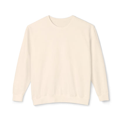 Front view of the “Stealth Mode” sweatshirt by Office Off-Duty in ivory. A clean, minimalist crewneck made from 100% ring-spun cotton — soft, structured, and designed for quiet ambition.
